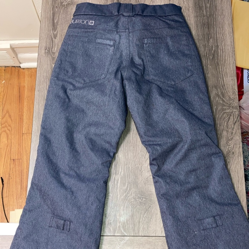 Burton Dryride Boys Youth Snowpants Size medium 10/12 snowboarding Denim Blue